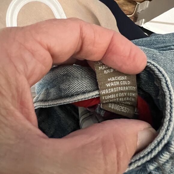 Jordan Craig Jeans Men’s 34 X 34 Light Wash Distressed Raw Hem Denim - Picture 9 of 10